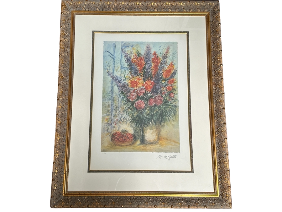 Vintage Marc hotsell Chagall Limited Edition Artist Estate Framed Print 50/500 Floral