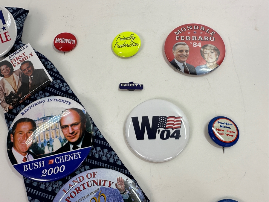 Just Added - Collection Of Vintage Political Presidential Campaign Buttons [Photo 8]