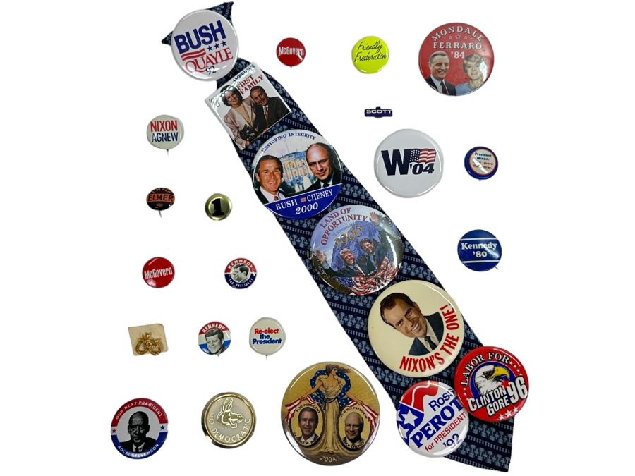 Just Added - Collection Of Vintage Political Presidential Campaign Buttons [Photo 1]