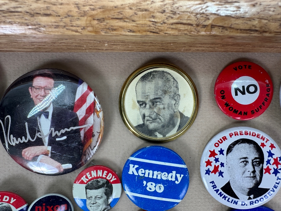 Just Added - Collection Of Vintage Political Presidential Campaign Buttons 15 X 12 [Photo 6]