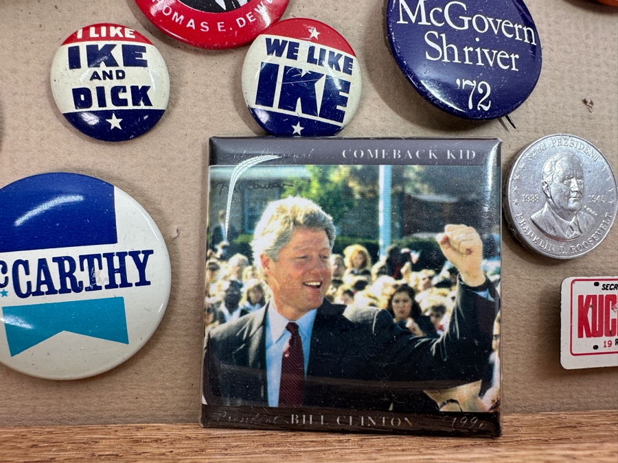 Just Added - Collection Of Vintage Political Presidential Campaign Buttons 15 X 12 [Photo 15]