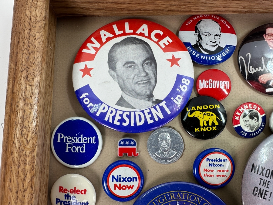 Just Added - Collection Of Vintage Political Presidential Campaign Buttons 15 X 12 [Photo 2]