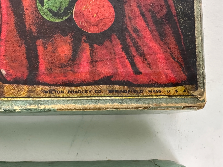 Just Added - Vintage Halsam Wooden Dominoes Game & Vintage Milton Bradley Co Tiddledy Winks Game [Photo 3]