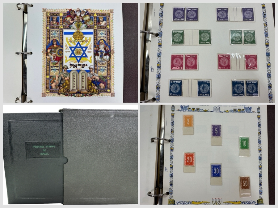 Just Added - Postage Stamps Of Israel With Mint Israel Postage Stamps - See Photos
