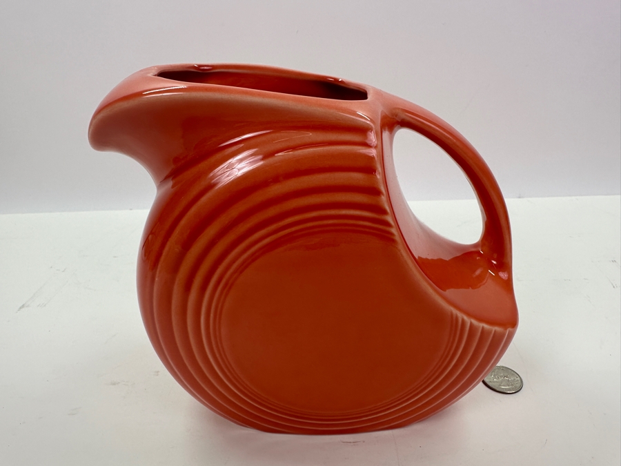 Just Added - Fiesta Fiestaware Orange Pitcher 7H [Photo 3]