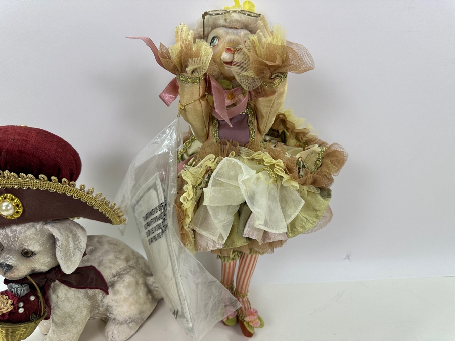 Just Added - Katherine Collection Dog With Basket 10H And Katherine Collection Mrs. Eleanor Ewe 15H [Photo 3]