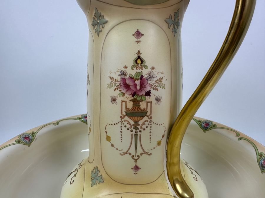 Just Added - Vintage Crown Devon England Pitcher 14'H And Bowl 16'W [Photo 4]