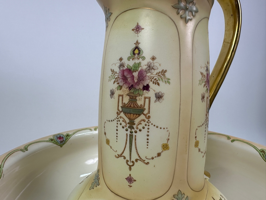 Just Added - Vintage Crown Devon England Pitcher 14'H And Bowl 16'W [Photo 3]