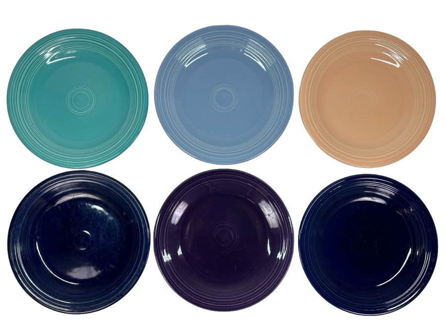 Just Added - Six Fiesta Fiestaware 10.5' Plates