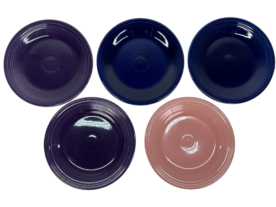 Just Added - Five Fiesta Fiestaware 10.5' Plates [Photo 1]