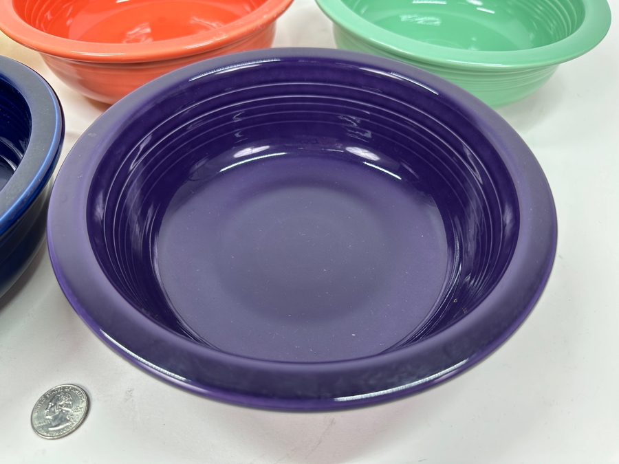 Just Added - Five Fiesta Fiestaware Bowls 8.5W X 2.75H