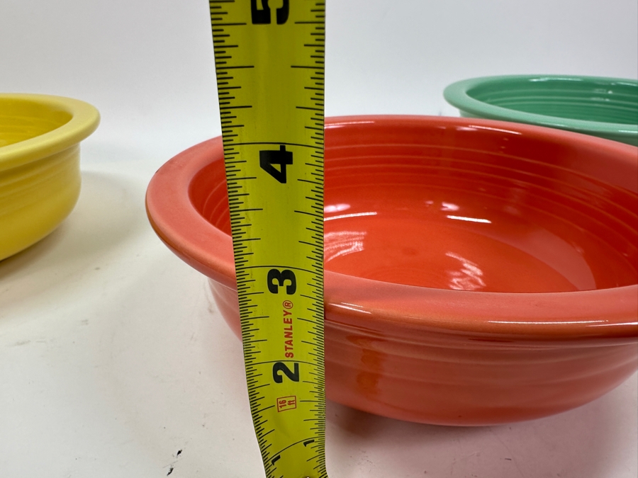 Just Added - Five Fiesta Fiestaware Bowls 8.5W X 2.75H