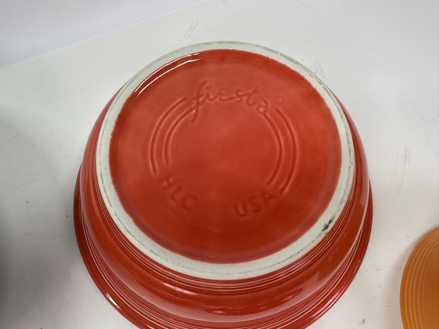 Just Added Six Fiesta Fiestaware Bowls Of Various Sizes