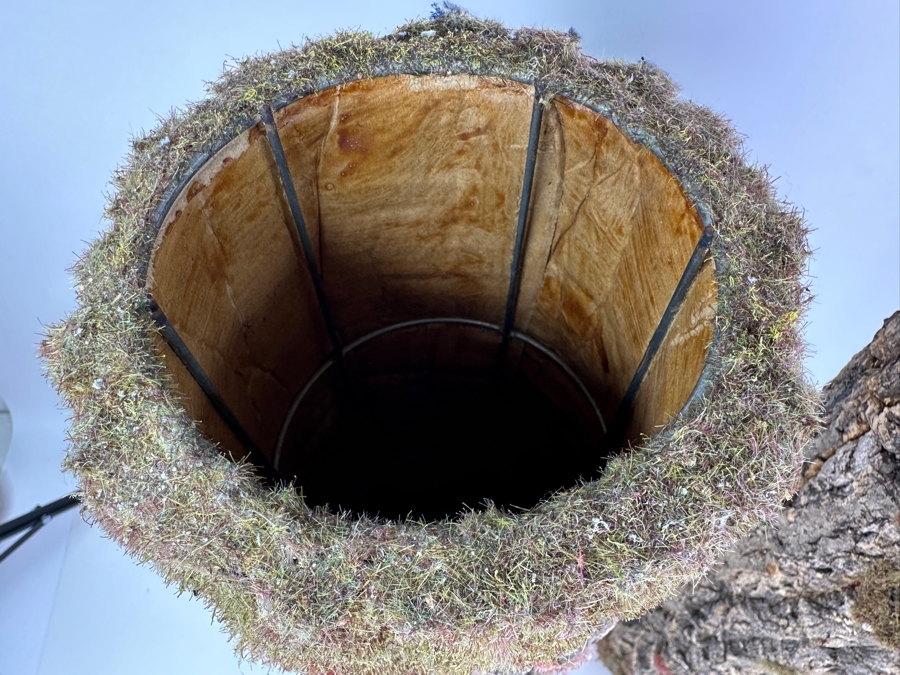 Just Added - Pair Of Faux Tree Trunk Vases 25H [Photo 3]