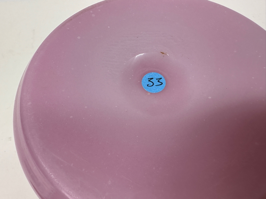 Antique Opaline Glass: Pink Spittoon 8.75'W X 5'H Appraised $350 [Photo 10]