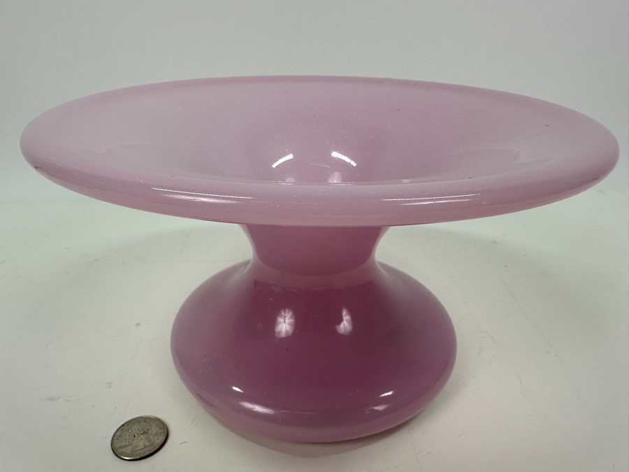 Antique Opaline Glass: Pink Spittoon 8.75'W X 5'H Appraised $350 [Photo 8]