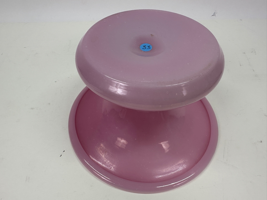 Antique Opaline Glass: Pink Spittoon 8.75'W X 5'H Appraised $350 [Photo 9]