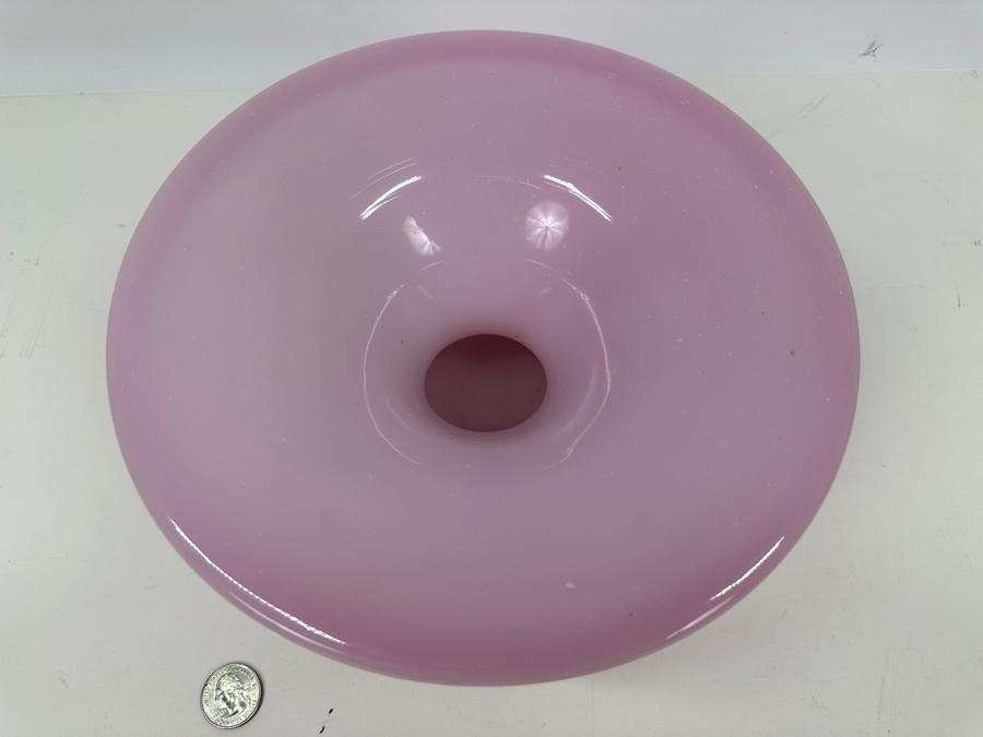 Antique Opaline Glass: Pink Spittoon 8.75'W X 5'H Appraised $350 [Photo 6]