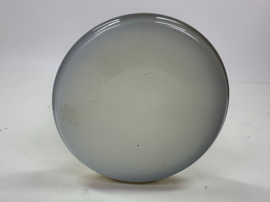 Antique Opaline Glass: Tall White Vase With Gold Trim 13.5'H Appraised $150 [Photo 7]