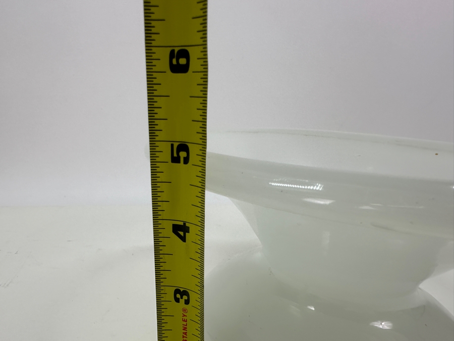 Antique Opaline Glass: White Spittoon 9'W X 5'H Appraised $250 [Photo 12]