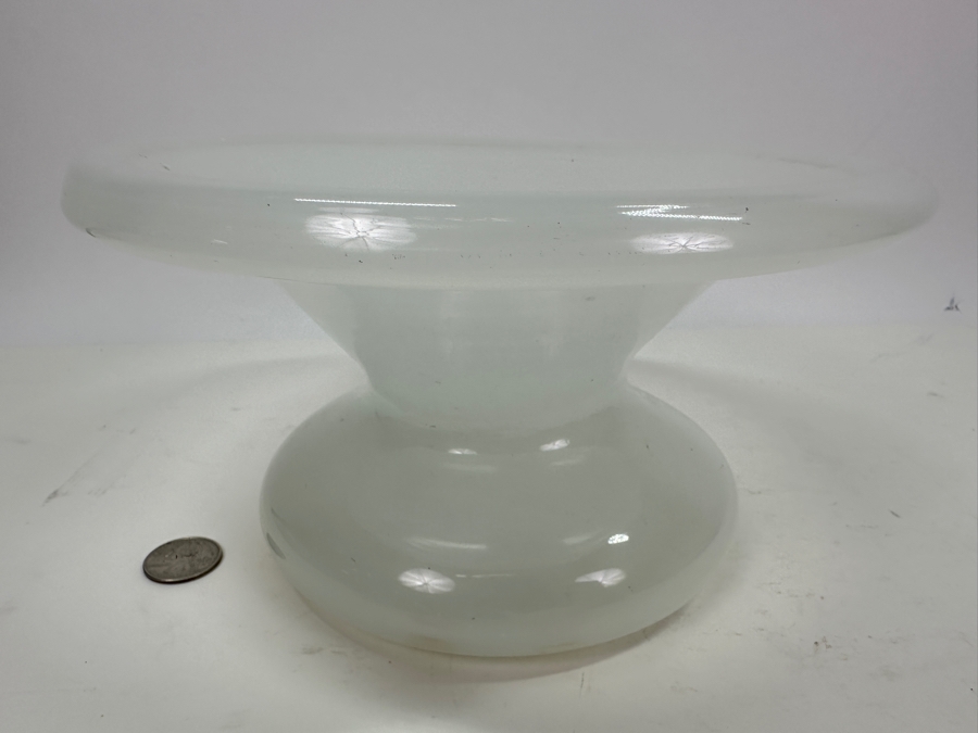 Antique Opaline Glass: White Spittoon 9'W X 5'H Appraised $250 [Photo 3]