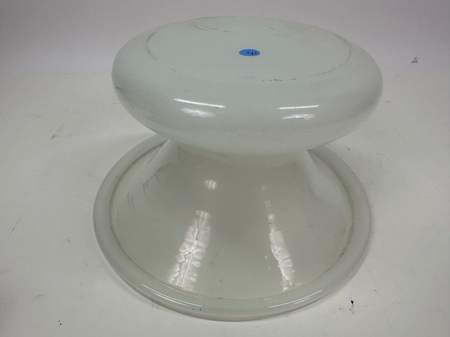 Antique Opaline Glass: White Spittoon 9'W X 5'H Appraised $250 [Photo 8]