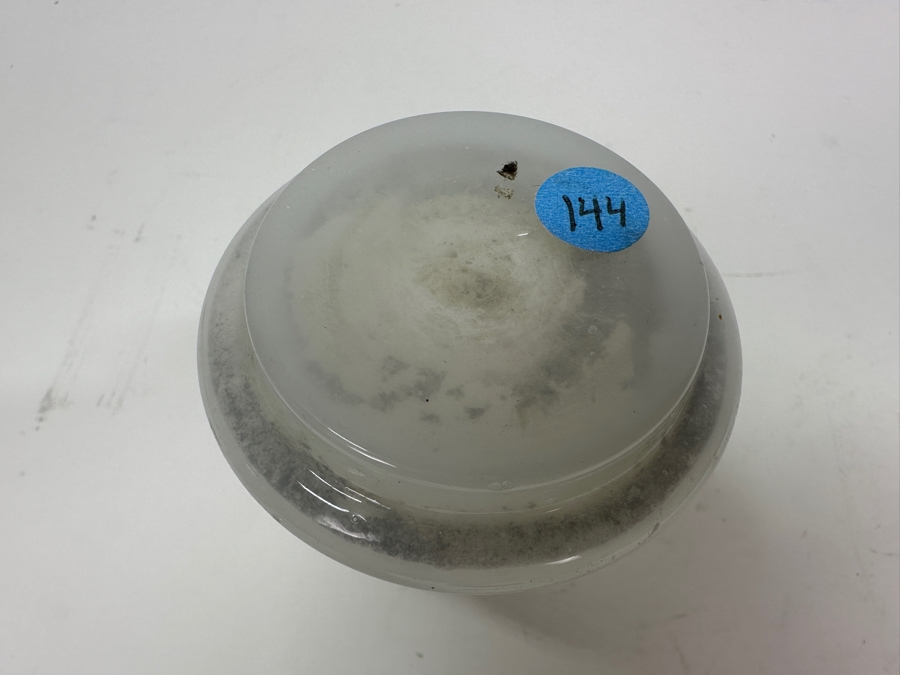 Antique Opaline Glass: White Perfume Bottle With Mismatched Stopper 4.5'H Appraised $45 [Photo 7]