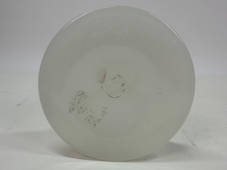 Antique Opaline Glass: White Candlestick 8.5'H Appraised $95 [Photo 6]