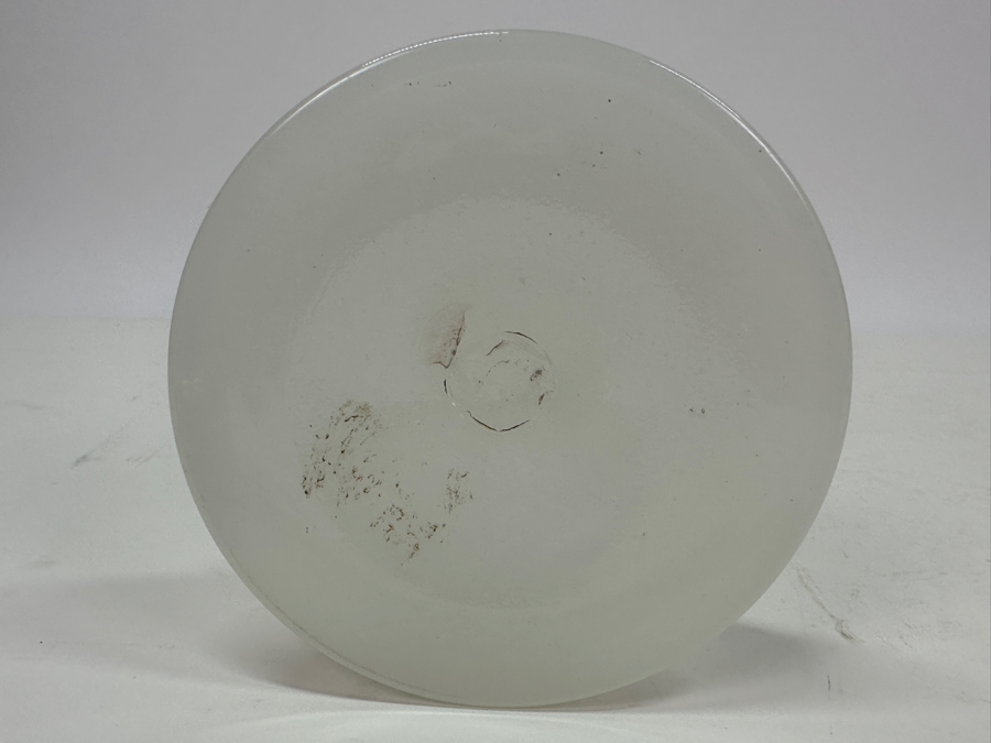 Antique Opaline Glass: White Candlestick 8.5'H Appraised $95 [Photo 5]