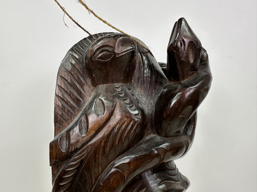 Hand Carved Wooden Mexican Mask 8.5'W X 14'L [Photo 3]