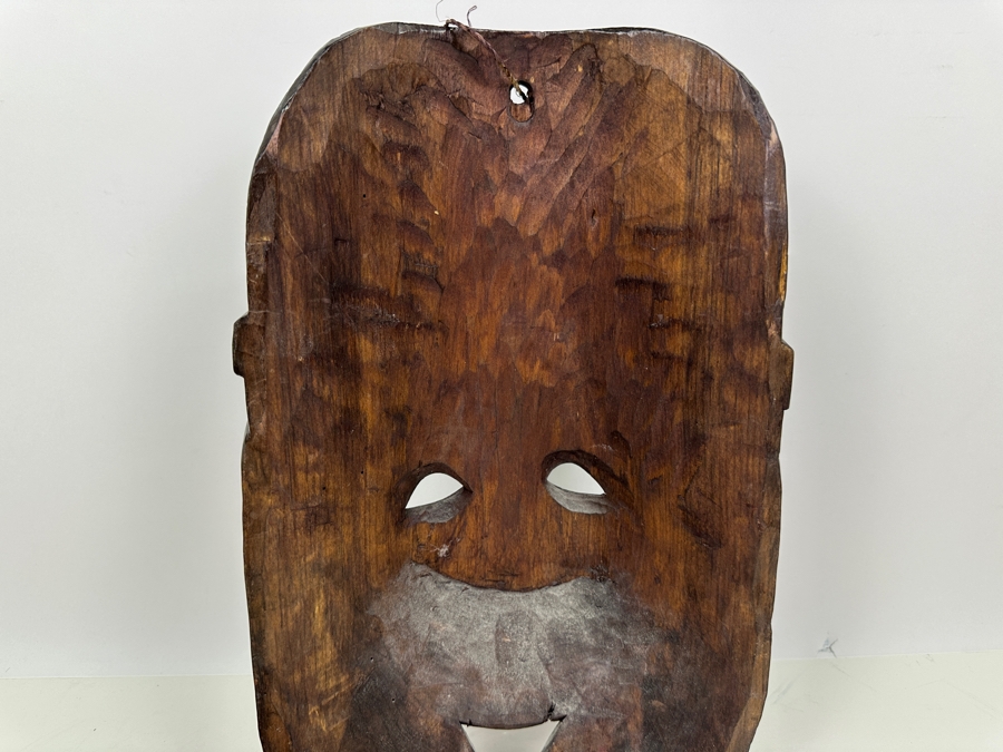 Hand Carved Wooden Mexican Mask 8.5'W X 14'L [Photo 5]