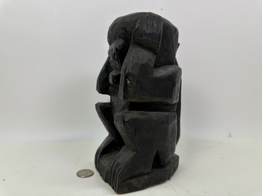 Vintage Carved Wooden Folk Art Monkey 9'H [Photo 7]