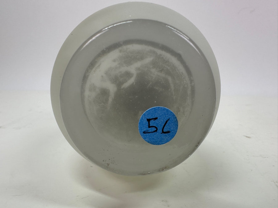 Antique Opaline Glass: White Vase With Gold Decor 8'H Appraised $35 [Photo 8]