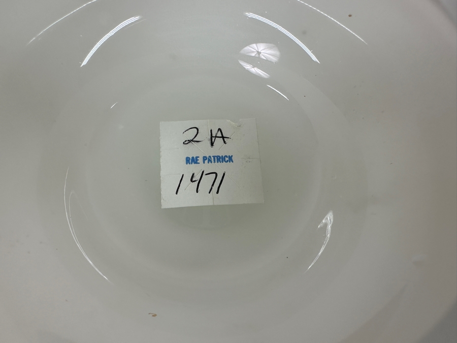 Antique Opaline Glass: White Jar With Lid 9'H Appraised $95 [Photo 10]