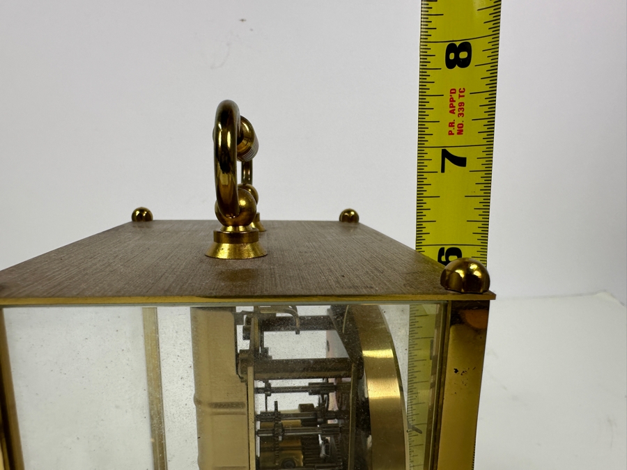 Vintage Brass Kundo Kieninger & Obergfell Anniversary Clock Working  4.5'W X 3.5'D X 7.5'H [Photo 18]