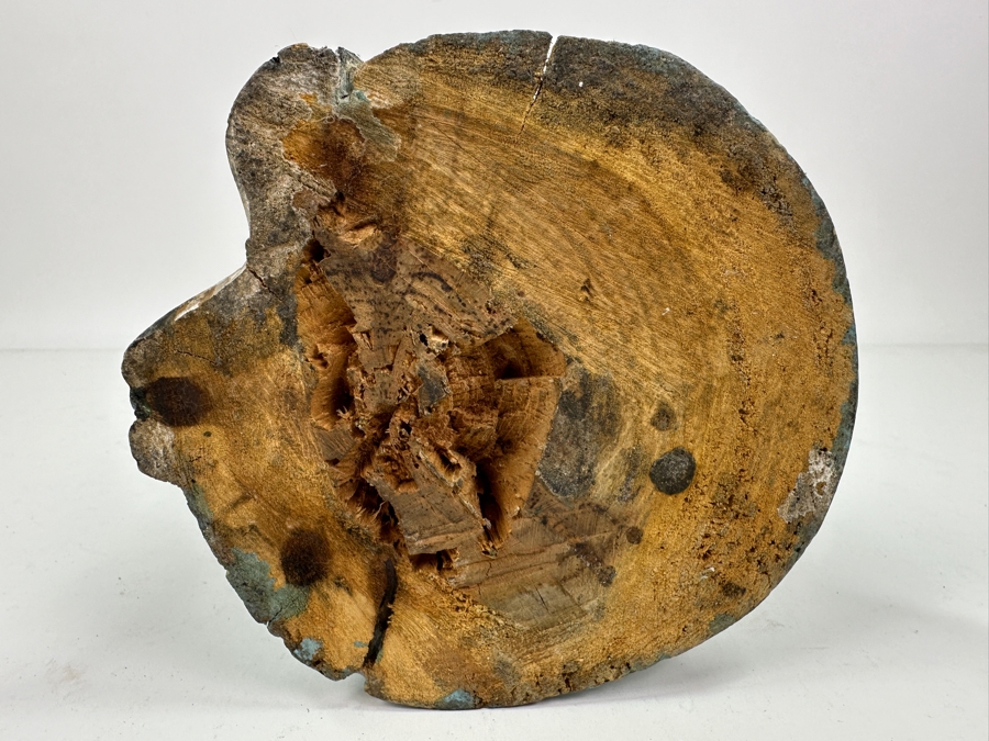 Vintage Carved Wooden Polychrome Folk Art Cat Sculpture 16'H [Photo 8]