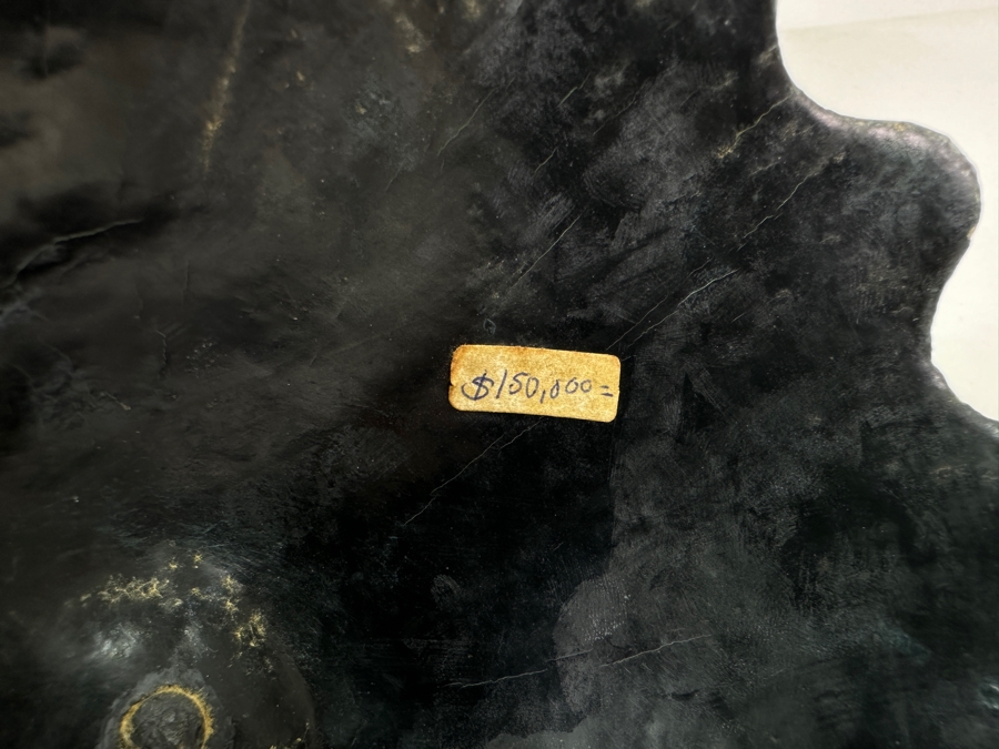 Large Exquisitely Carved Hand Painted Gourd Box With Lid 10'W X 12'H [Photo 10]