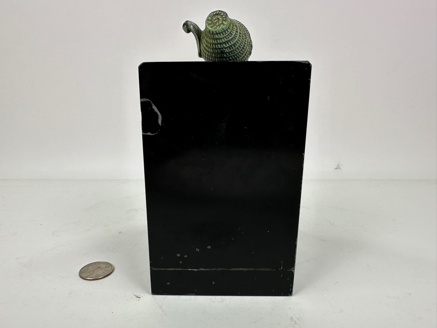 Vintage J B Hirsch Polychrome Metal Dancing Girl Bookend Figurine 6.5'H [Photo 8]