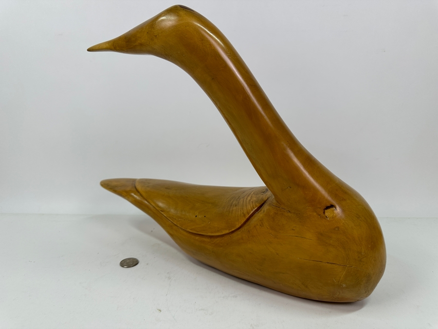 Vintage Guatemalan Hand Carved Abstract Duck 16'W X 12'H [Photo 5]