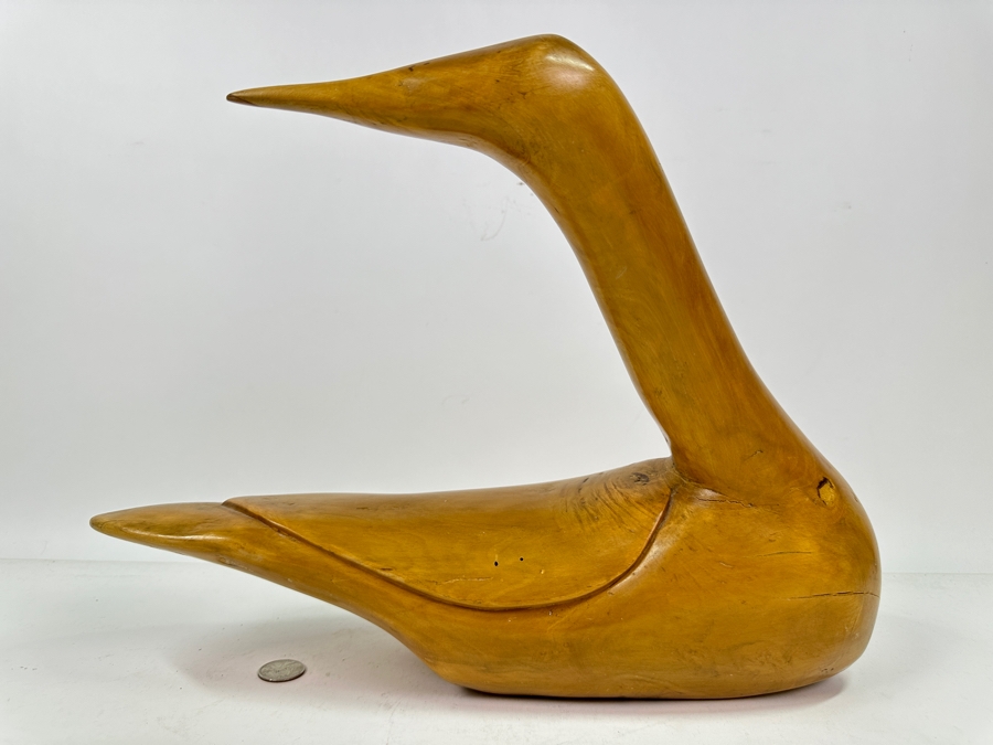 Vintage Guatemalan Hand Carved Abstract Duck 16'W X 12'H [Photo 4]