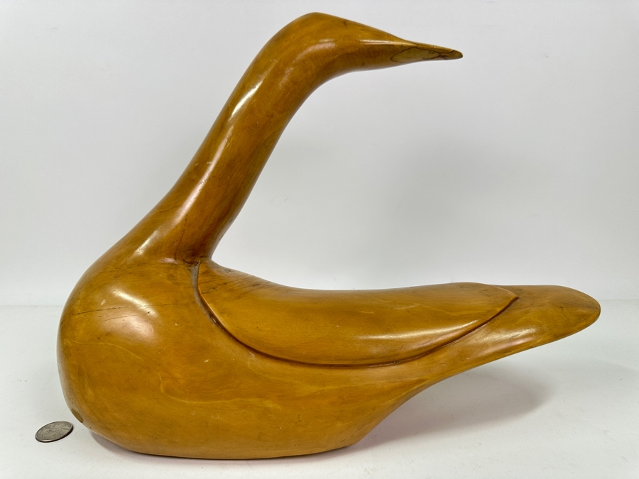 Vintage Guatemalan Hand Carved Abstract Duck 16'W X 12'H [Photo 2]