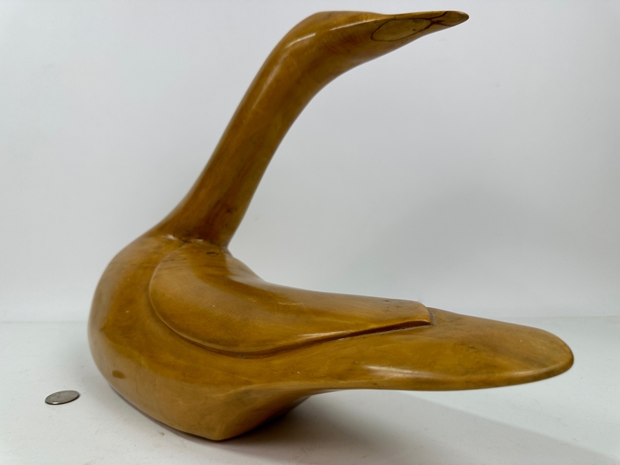 Vintage Guatemalan Hand Carved Abstract Duck 16'W X 12'H [Photo 3]