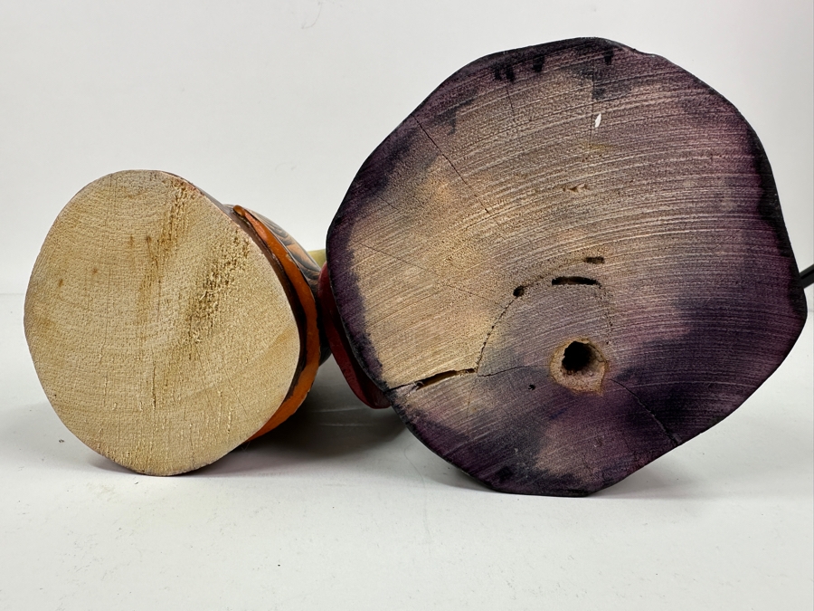 Hand Carved / Hand Painted Toucan 13'H & Parrot 16'H Bird Sculptures [Photo 9]