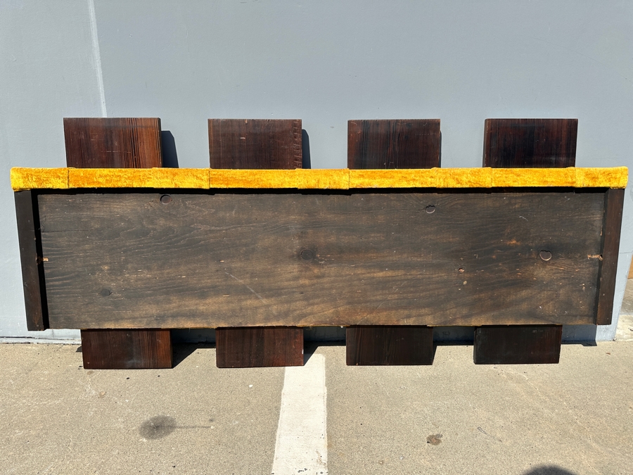 Hand Relief Carved Wooden South American 4-Panel Wall Artwork Sculpture On A Golden Velvet Panel 74.5'W X 4'D X 32'H [Photo 10]