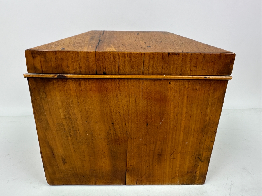Antique Wooden Inlaid Star Box See Photos For Issues 7.75'W X 7.75'D X 7'H [Photo 9]