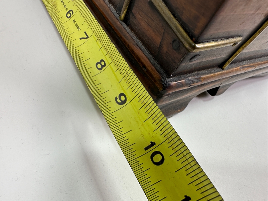 Vintage Chinese Wooden & Brass Box 16.5'W X 9.5'D X 9'H [Photo 14]