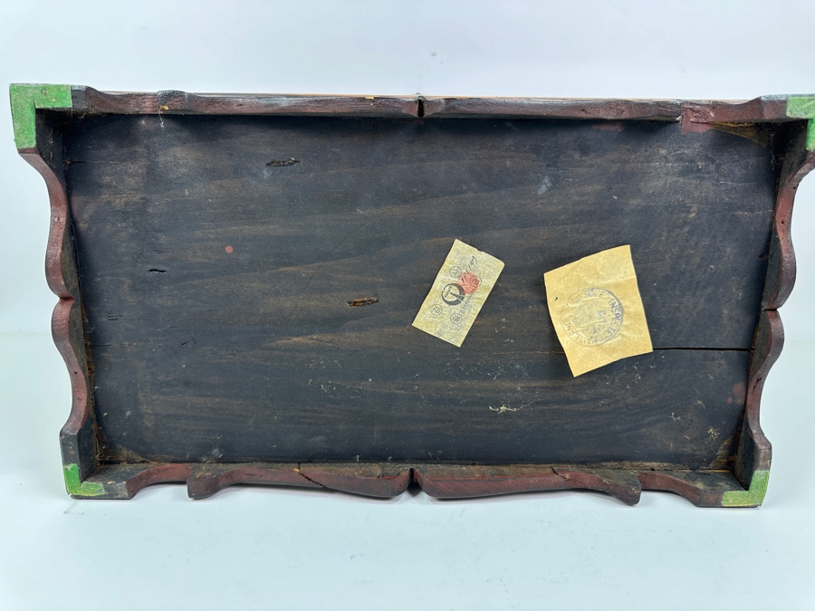 Vintage Chinese Wooden & Brass Box 16.5'W X 9.5'D X 9'H [Photo 16]