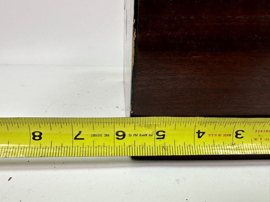 Vintage Mahogany Tea Caddy Box 9'W X 5.5'D X 5.5'H [Photo 16]