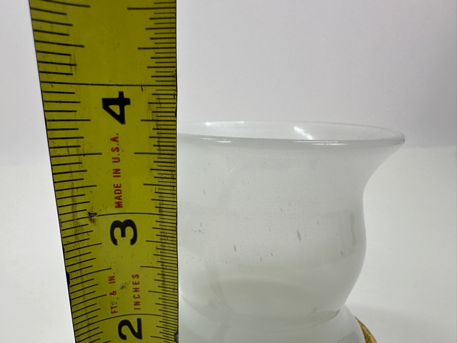 Antique Opaline Glass: White Cup 3.75'H Appraised $35 [Photo 9]