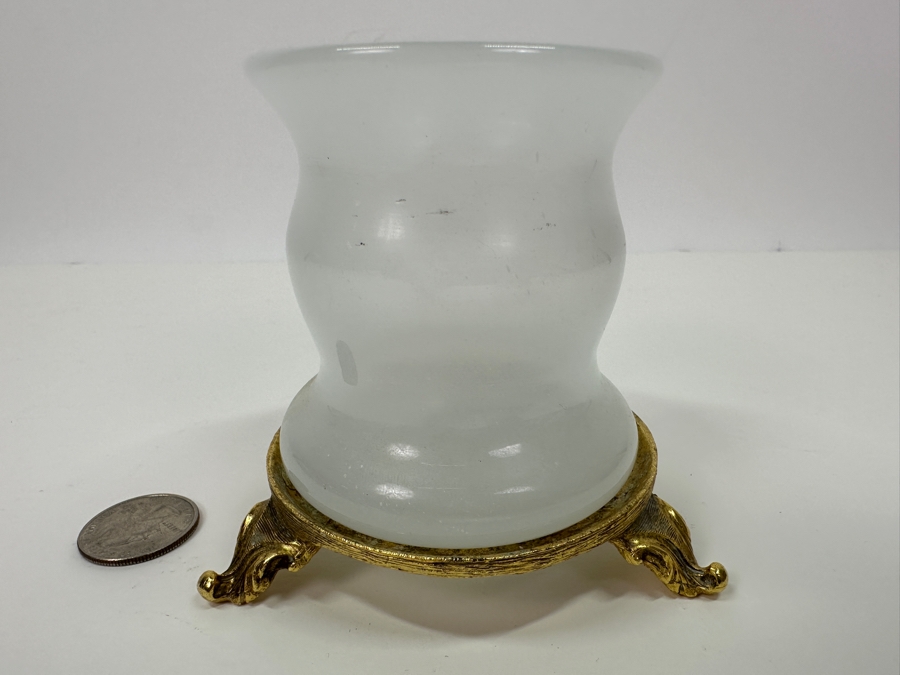 Antique Opaline Glass: White Cup 3.75'H Appraised $35 [Photo 4]